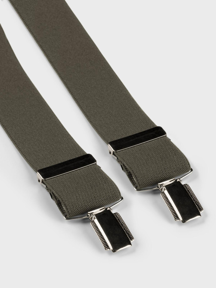 Plain Sage Braces with Nickel Clips