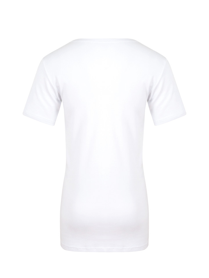 White Interlock Cotton T-Shirt