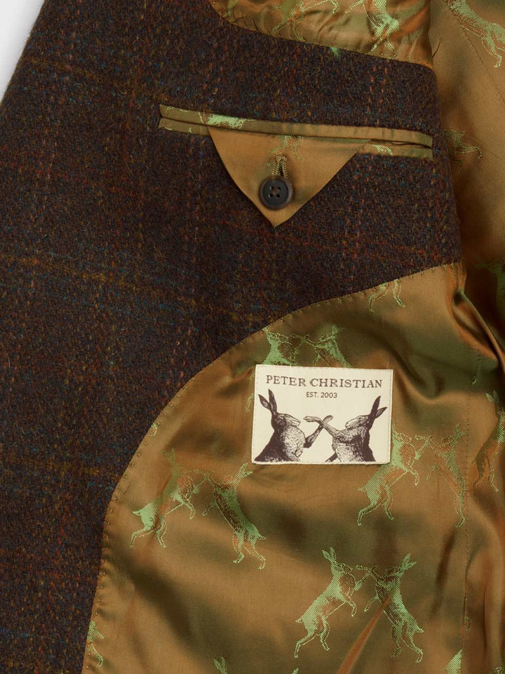 Mens Autumn Harris Tweed® Jacket Inside Pocket