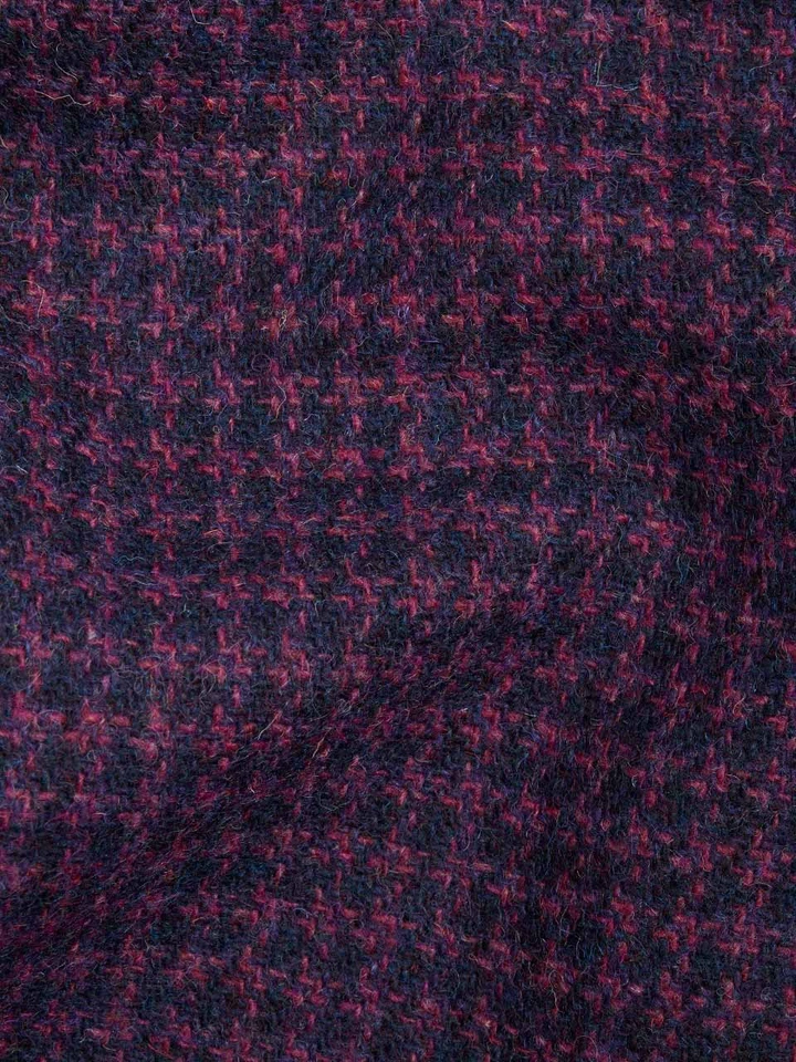 Mens Midnight Harris Tweed® Jacket Fabric Closeup