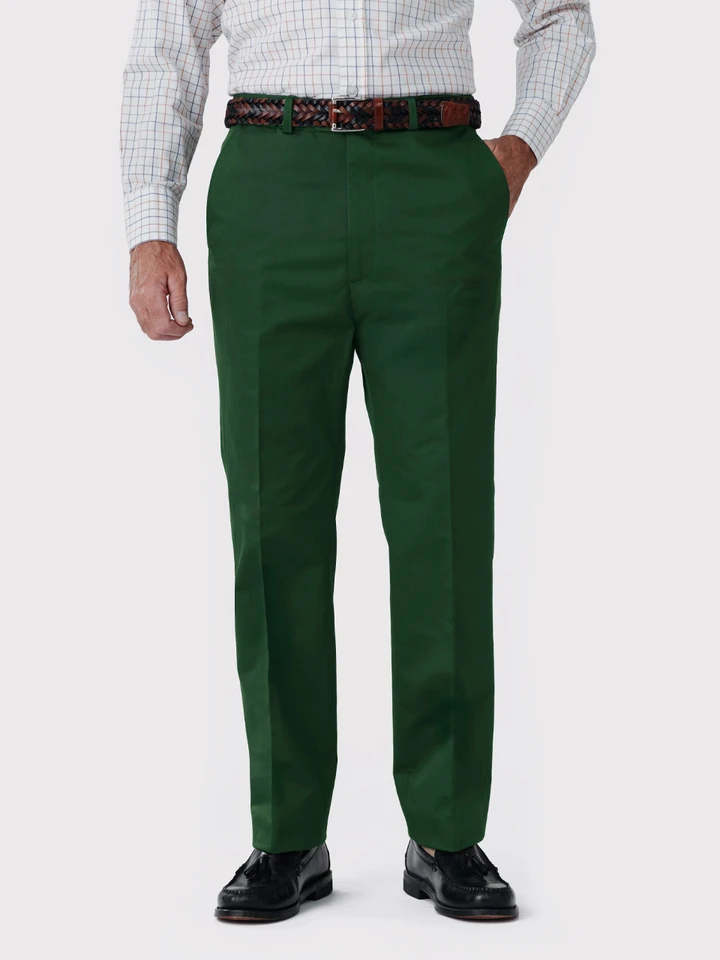Mens Pine Ultimate Chinos on Model