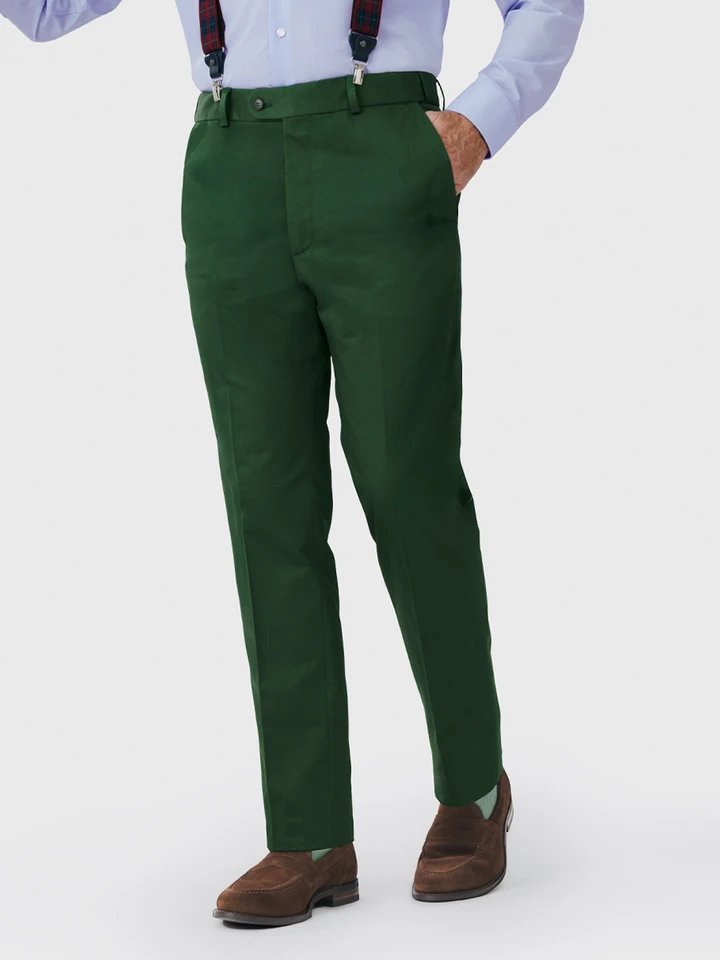Mens Pine Slim Fit Elevated Chinos on Model