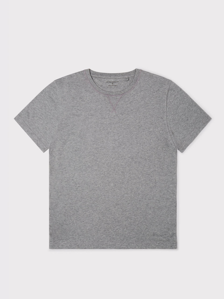 Mens Grey & Blue Short Sleeve T-Shirt