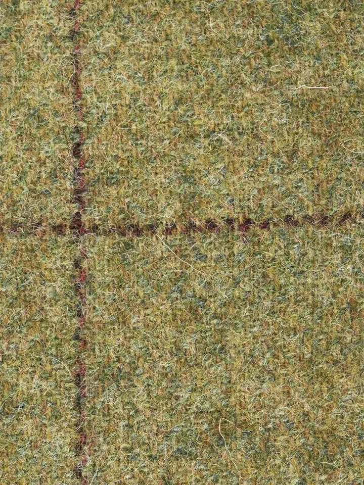 Mens Hay Wool Flat Cap Fabric Closeup