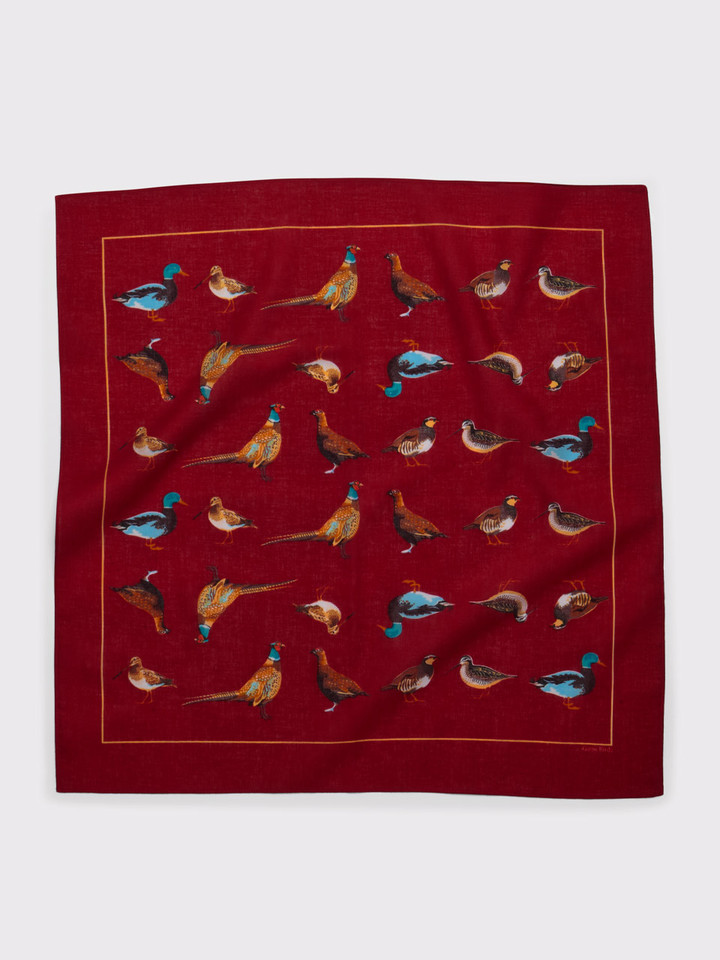 Mens Boxed Burgundy Game Bird Giant Hanks