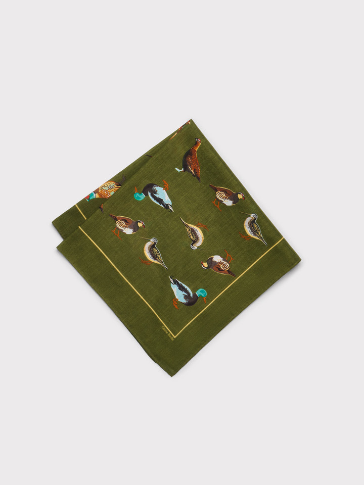 Mens Boxed Green Game Bird Giant Hanks Folded