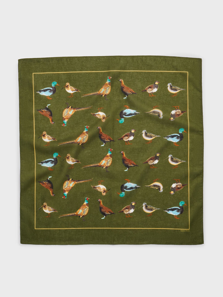 Mens Boxed Green Game Bird Giant Hanks