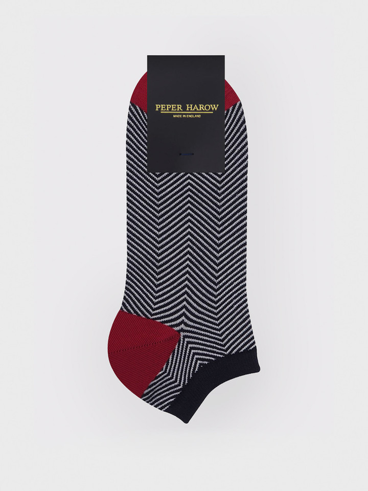 Black Lux Taylor Trainer Socks
