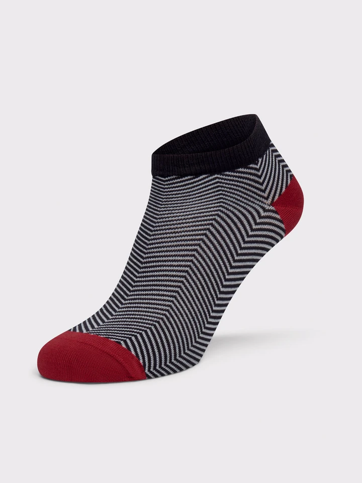 Mens Black Lux Taylor Trainer Socks