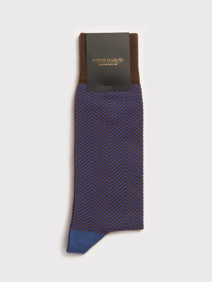 Mens Bronze Lux Taylor Patterned Socks Packaging
