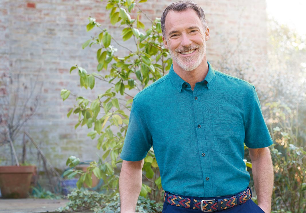 Image of yellow short sleeve shirt