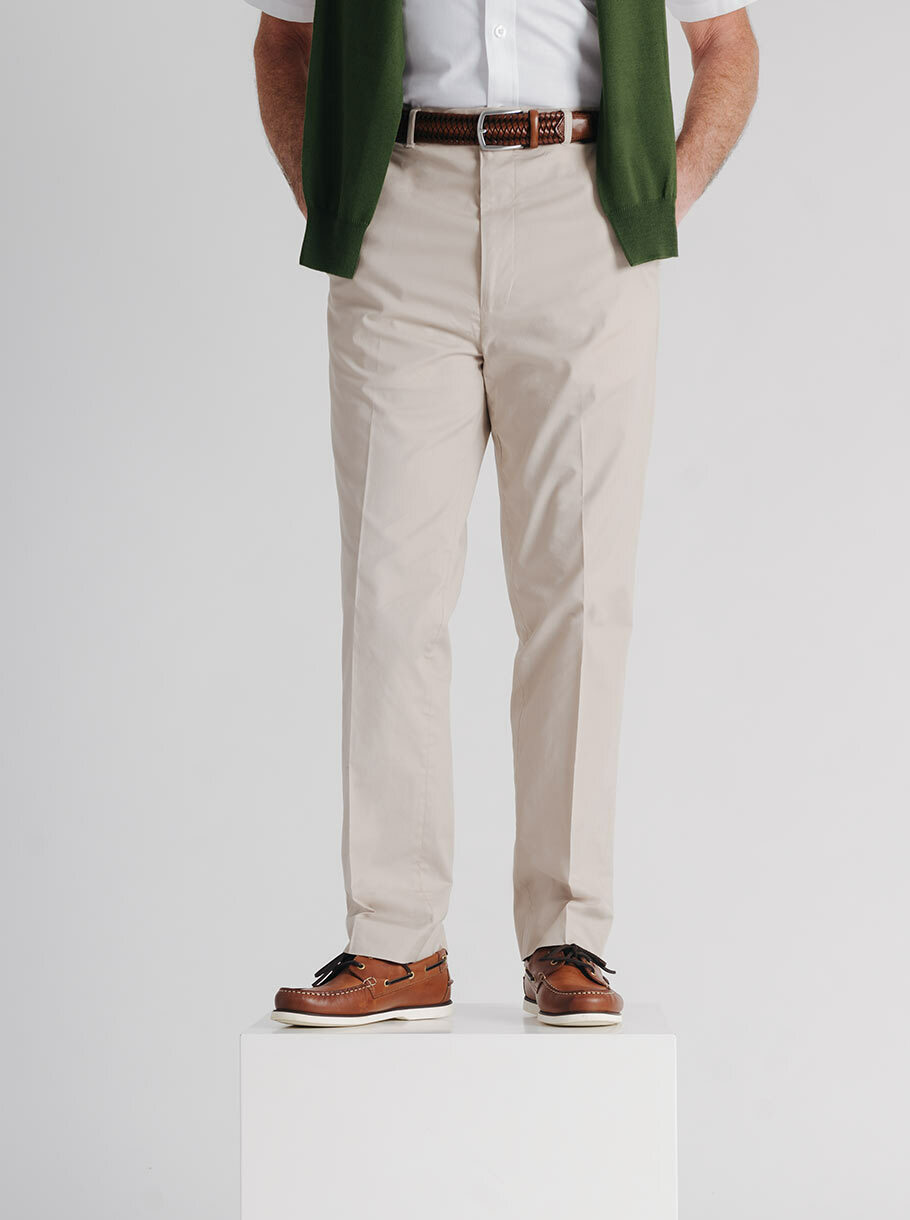 Men's Stone Lightweight Tropical Chinos - Outfit