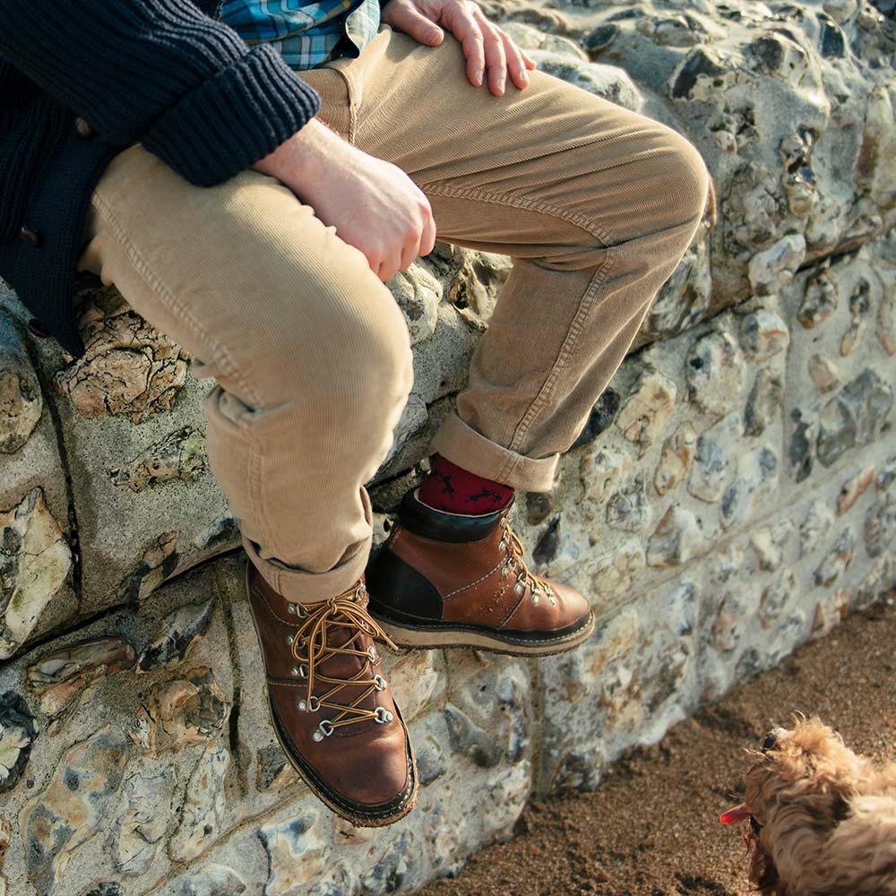 Corduroy Drawstring Trousers & Boots