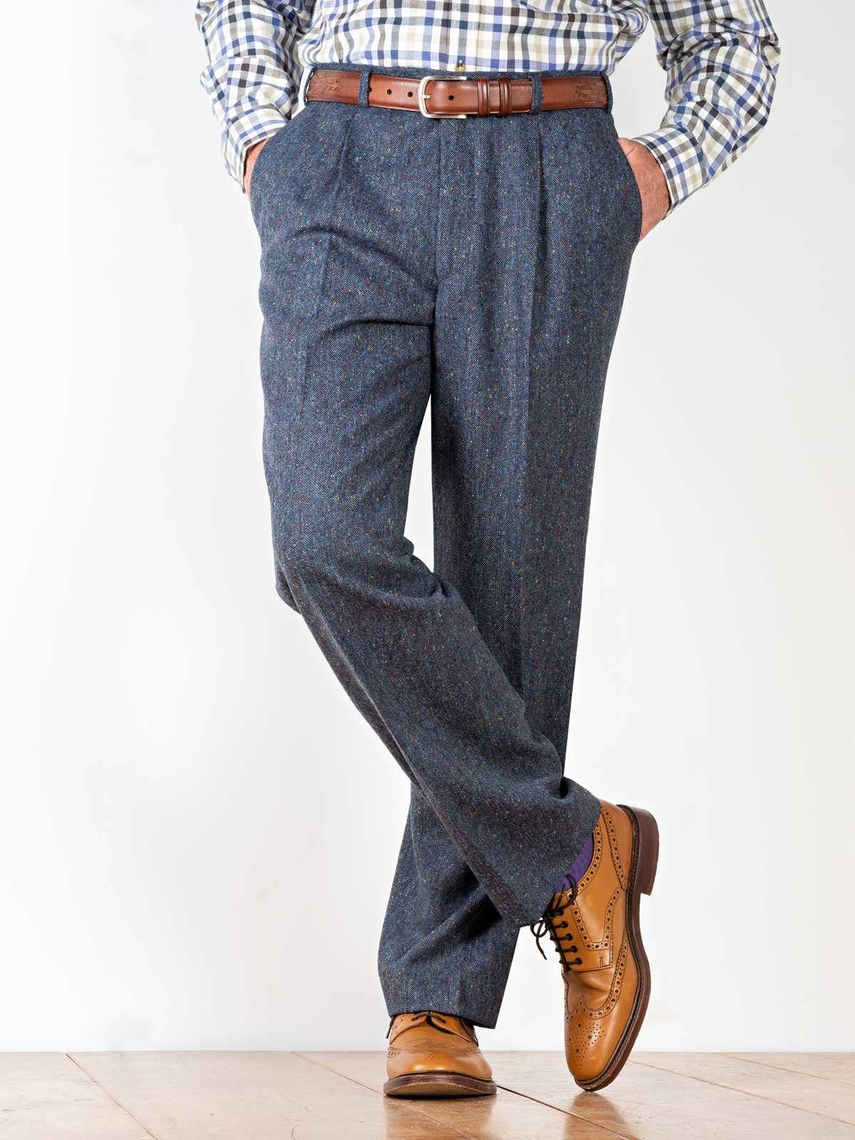 Men's Wool Trousers & Wool Flannel Trousers