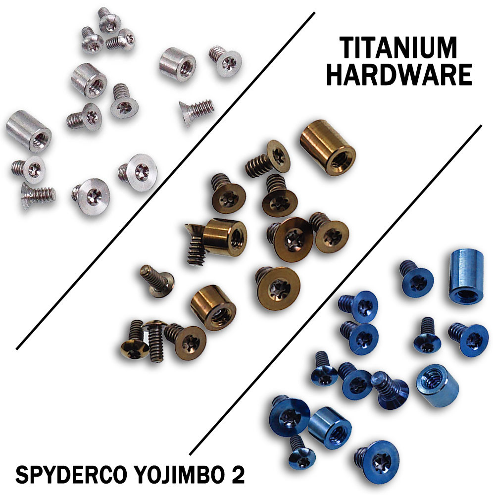 yomogii② Spyderco Yojimbo / Yojumbo Titanium Replacement Hardware Screw Kit