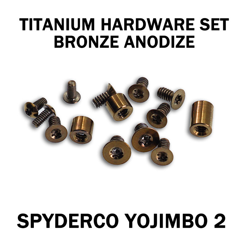 Spyderco Yojimbo / Yojumbo Titanium Replacement Hardware Screw Kit