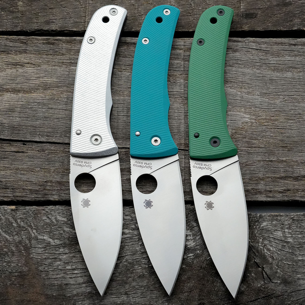 ジョイントプロテクター　ラジアル(ターコイズデザイン) Spyderco Bodacious Scales – Aggressive Agent Series - Contoured