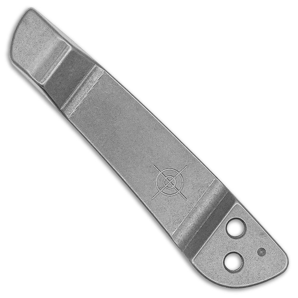 Milled Titanium Spyderco Pocket Clip for Various Models