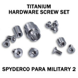 Titanium Replacement Hardware Screw Kit for Spyderco Para Military 2