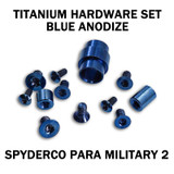 Titanium Replacement Hardware Screw Kit for Spyderco Para Military 2