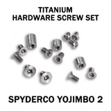 Titanium Replacement Hardware Screw Kit for Spyderco Yojimbo / Yojumbo