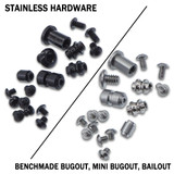 Stainless Replacement Hardware Screw Kit for Benchmade Bugout, Mini Bugout, and Bailout