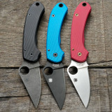 Spyderco Para 3 SKINNY Scales – Aggressive Agent Series – Clip Side Liner Delete – Anodized