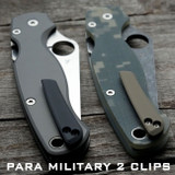 Spyderco Para Military 2 Scales – Agent Series – Clip Side Liner Delete – Cerakote