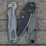 Spyderco Para Military 2 Scales – Aggressive Agent Series – Clip Side Liner Delete – Anodized
