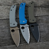 Spyderco Shaman SKINNY Scales - Agent Series - Clip Side Liner Delete - Anodized