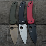 Spyderco Shaman SKINNY Scales - Agent Series - Clip Side Liner Delete - Anodized