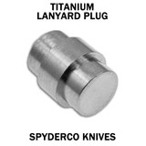 Lanyard Plug for Spyderco Para Military 2 or Para 3 Knives - Various Materials