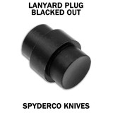 Lanyard Plug for Spyderco Para Military 2 or Para 3 Knives - Various Materials