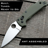 Spyderco Manix 2 Lightweight Magnacut Knife + AWT Manix LW Agent Scales Installed