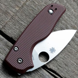 Spyderco Lil Native Scales – Aggressive Agent – Clip Side Liner Delete - Cerakote