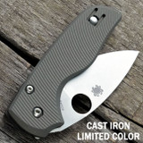 Spyderco Lil Native Scales – Aggressive Agent – Clip Side Liner Delete - Anodized