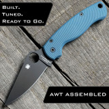 Spyderco Para Military 2 Magnacut Knife + AWT Aggressive Agent Scales