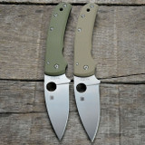 Spyderco Shaman Lightweight (LW) Scales – Aggressive Agent – Contoured - Clip Side Liner Delete - Cerakote