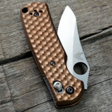 Benchmade Mini Griptilian Scales - Hive Milling - Anodized