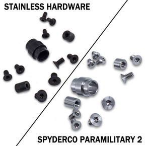 Stainless Replacement Hardware Screw Kit for Spyderco Para Military 2 Stainless Replacement Hardware Screw Kit for Spyderco Para Military 2