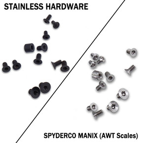 Stainless Replacement Hardware Screw Kit for AWT Manix (Not Lightweight) Scales Stainless Replacement Hardware Screw Kit for AWT Manix (Not Lightweight) Scales