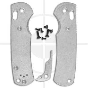 Benchmade Griptilian Scales - Legacy Series - Raw Aluminum - Stonewash Finish