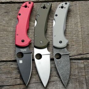 Spyderco Native 5 Lightweight (LW) Scales - Aggressive Agent Series - Linerless - Anodized