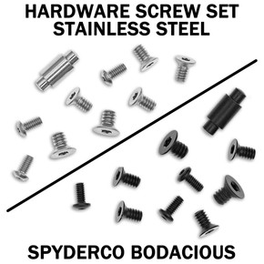Stainless Replacement Hardware Screw Kit for Spyderco Bodacious Stainless Replacement Hardware Screw Kit for Spyderco Bodacious