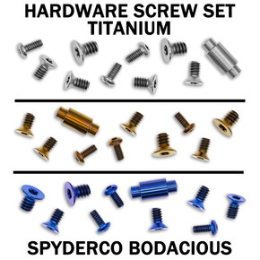 Titanium Replacement Hardware Screw Kit for Spyderco Bodacious Titanium Replacement Hardware Screw Kit for Spyderco Bodacious