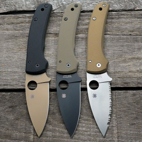Spyderco Shaman Scales – Aggressive Agent Series - Contoured - Clip Side Liner Delete - Cerakote Spyderco Shaman Scales – Aggressive Agent Series - Contoured - Clip Side Liner Delete - Cerakote