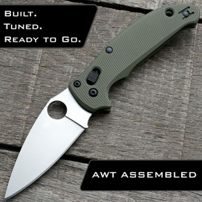 Spyderco Manix 2 Lightweight Magnacut Knife + AWT Manix LW Agent Scales Installed