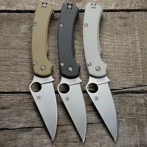 Spyderco Para Military 2 Lightweight SKINNY Scales – Aggressive Agent – Anodized