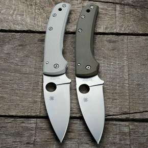 Spyderco Shaman Lightweight (LW) Scales – Aggressive Agent – Contoured - Clip Side Liner Delete - Anodized