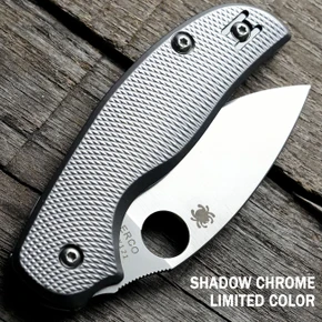 Limited Spyderco Sage 5 Lightweight or G10 Scales - Double Agent Milling - Contoured - Anodized